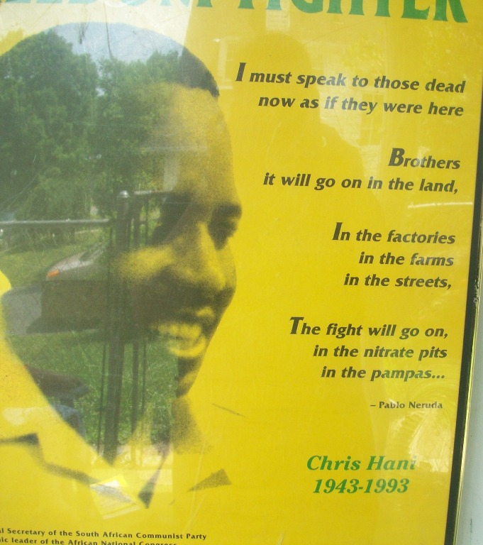 Chris Hani Assassination Propaganda Poster