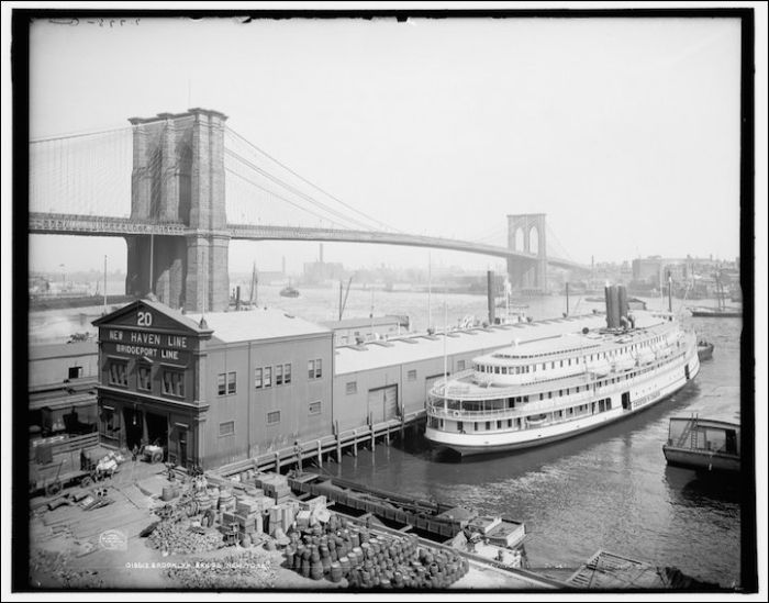 Le Brooklyn Bridge dans les années 1920-30 avant nyc new york
