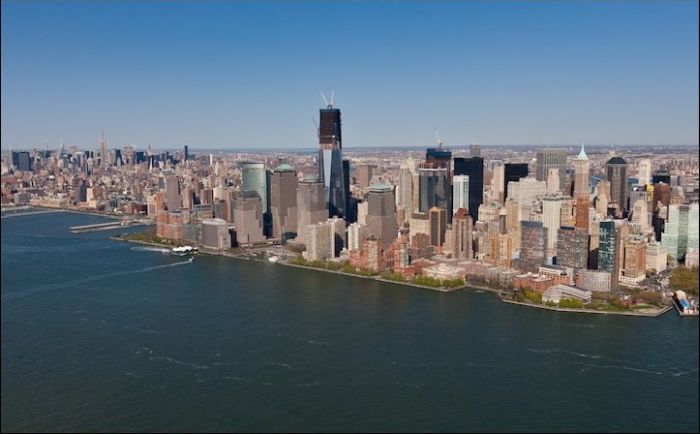 Financial District, aujourd'hui sans les 2 tours du World Trade Center mais avec la construction de la Freedom Tower
