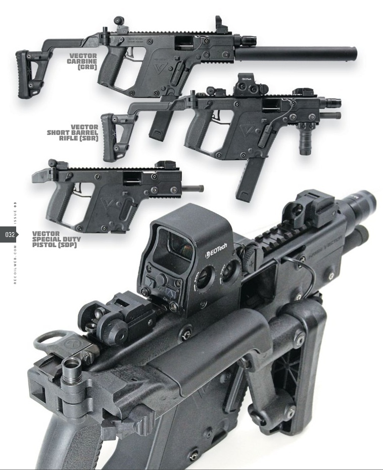 KRISS Vector featured in Recoil Magazine